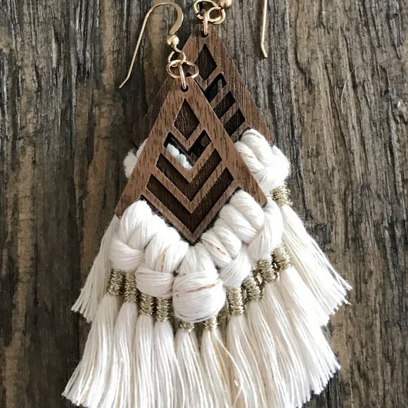 Macrame earrings - Picture 5 of 5